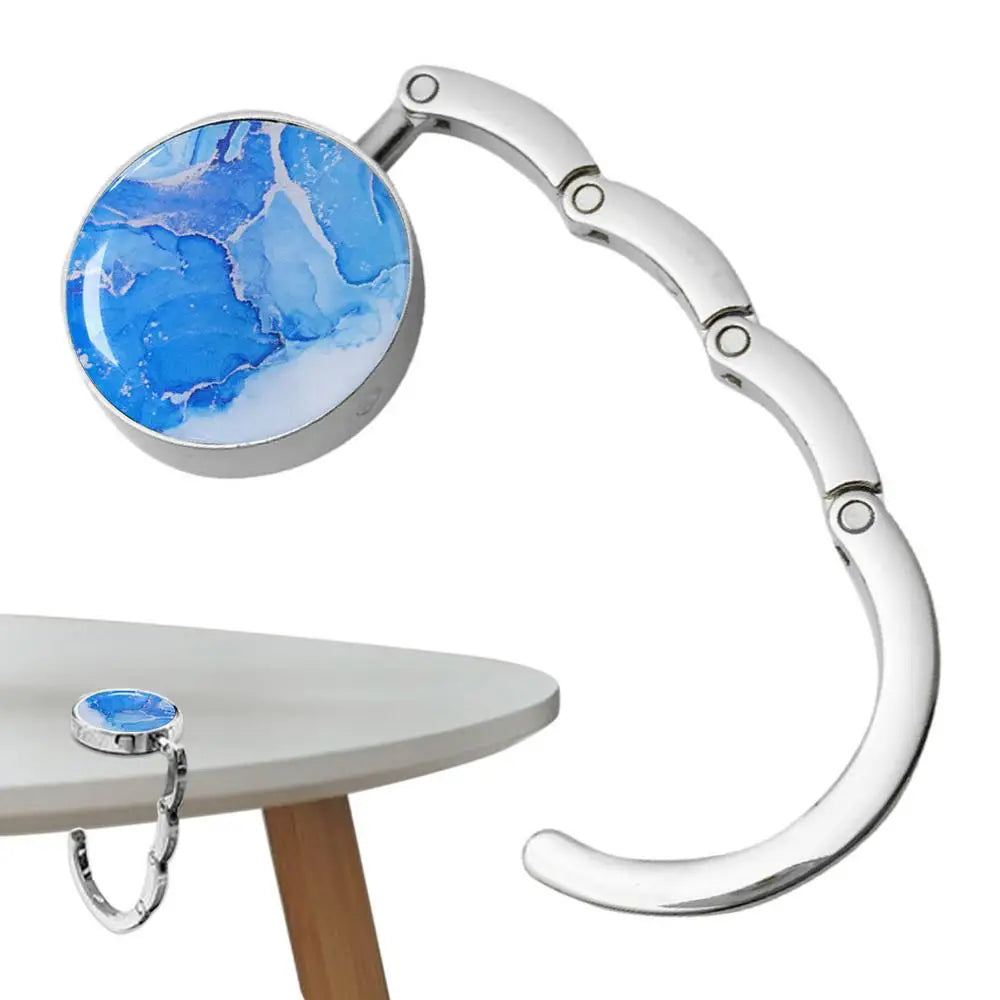 ROUND FOLDING TABLE PURSE HOOK