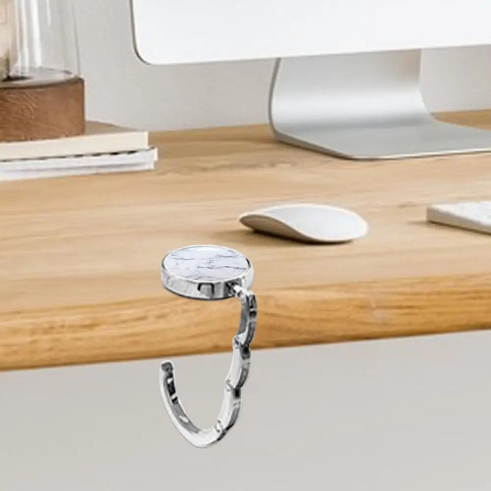 ROUND FOLDING TABLE PURSE HOOK