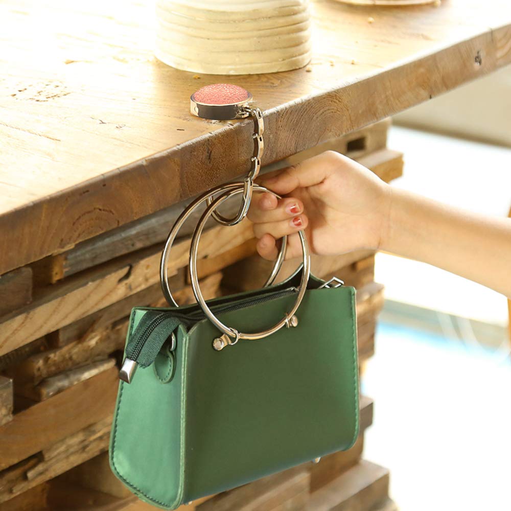 PORTABLE FOLDING BAG HANGER FOR TABLES