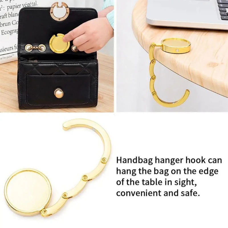 OUTDOOR PORTABLE FOLDING HAND BAG HOOK