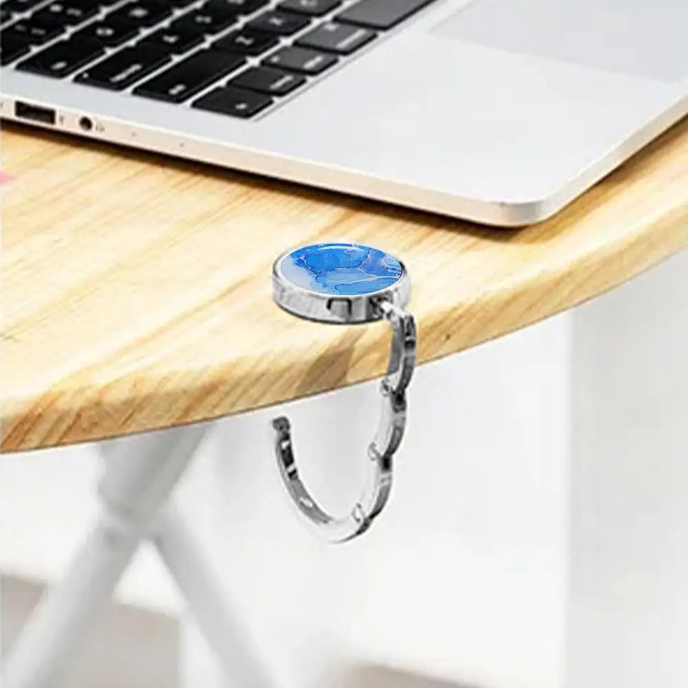 ROUND FOLDING TABLE PURSE HOOK