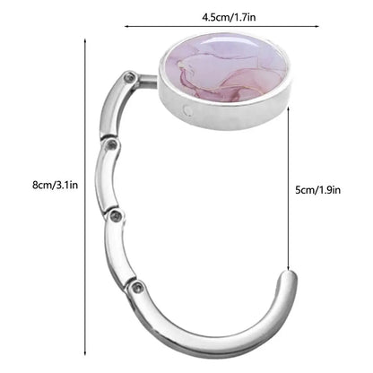 ROUND FOLDING TABLE PURSE HOOK